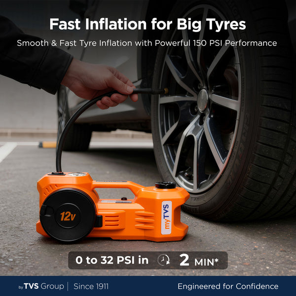 2-in-1 Electric Jack & Tyre Inflator | TJ‑66