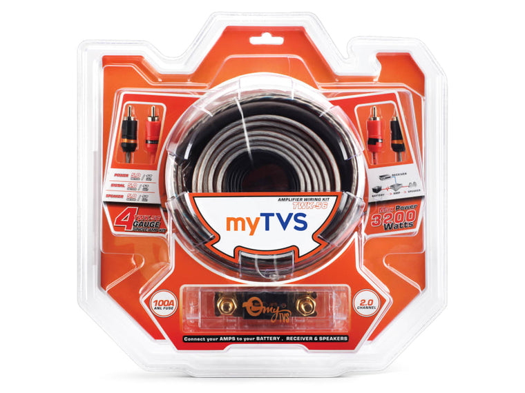 4-Gauge Amplifier Wiring Kit | TWK‑56‑4G