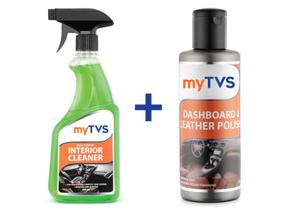 myTVS Car Care Combo Multi-Purpose Interior Cleaner 500ml & Car Dashboard Polish 200ml | CC-MIC1_CC-DLP1