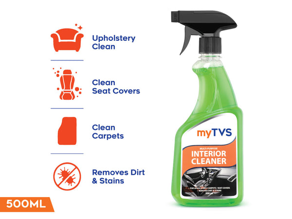 myTVS Car Care Combo Multi-Purpose Interior Cleaner 500ml & Car Dashboard Polish 200ml | CC-MIC1_CC-DLP1