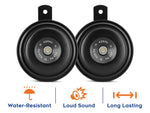 Load image into Gallery viewer, HO-4 Black Long Range Car Horn Set