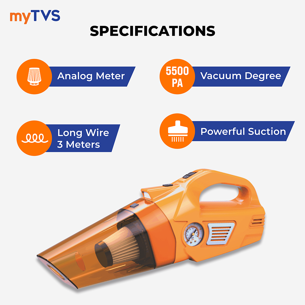 TI-8 3-in-1 Vacuum Cleaner and Tyre Inflator