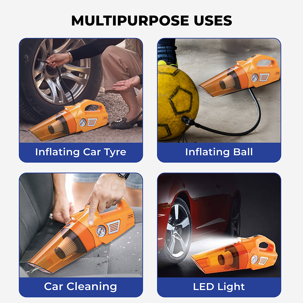 TI-8 3-in-1 Vacuum Cleaner and Tyre Inflator