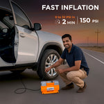 Load image into Gallery viewer, myTVS TI-18 air Monster Dual Cylinder Tyre Inflator (150 Psi)