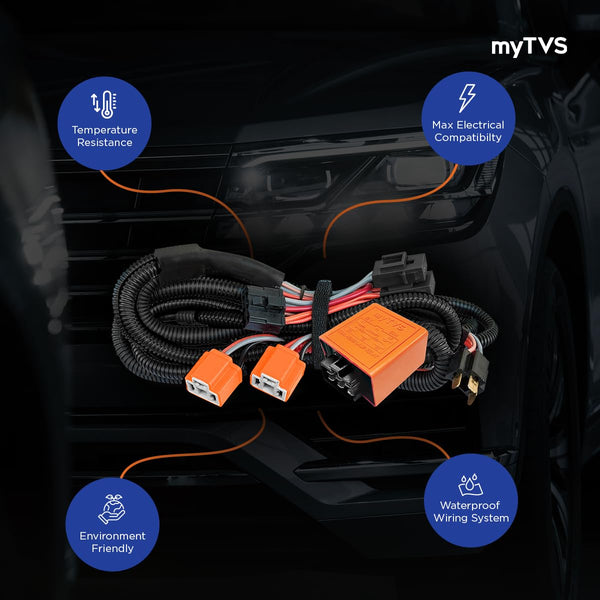130/100W Headlight Relay Wiring Harness | LH‑130