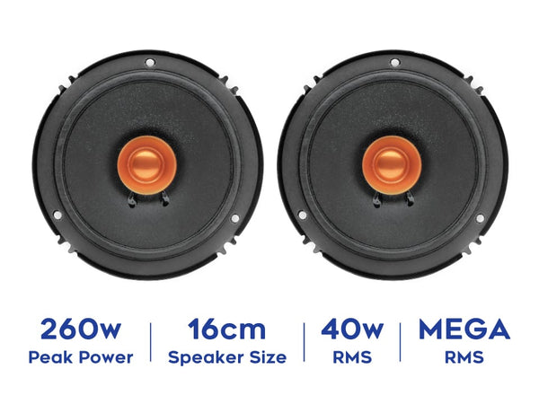 6-Inch Dual-Cone Car Speakers | CSDC61