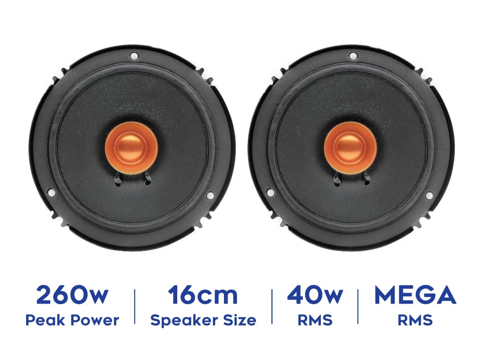 myTVS CSDC61 6inch Dual Cone Car Speaker