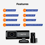 Load image into Gallery viewer, DVR-02 Dash Cam Ultra Front & Rear DVR with Wi-Fi