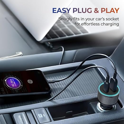 Dual-Port Car Charger + 3-in-1 Cable | TMC‑93