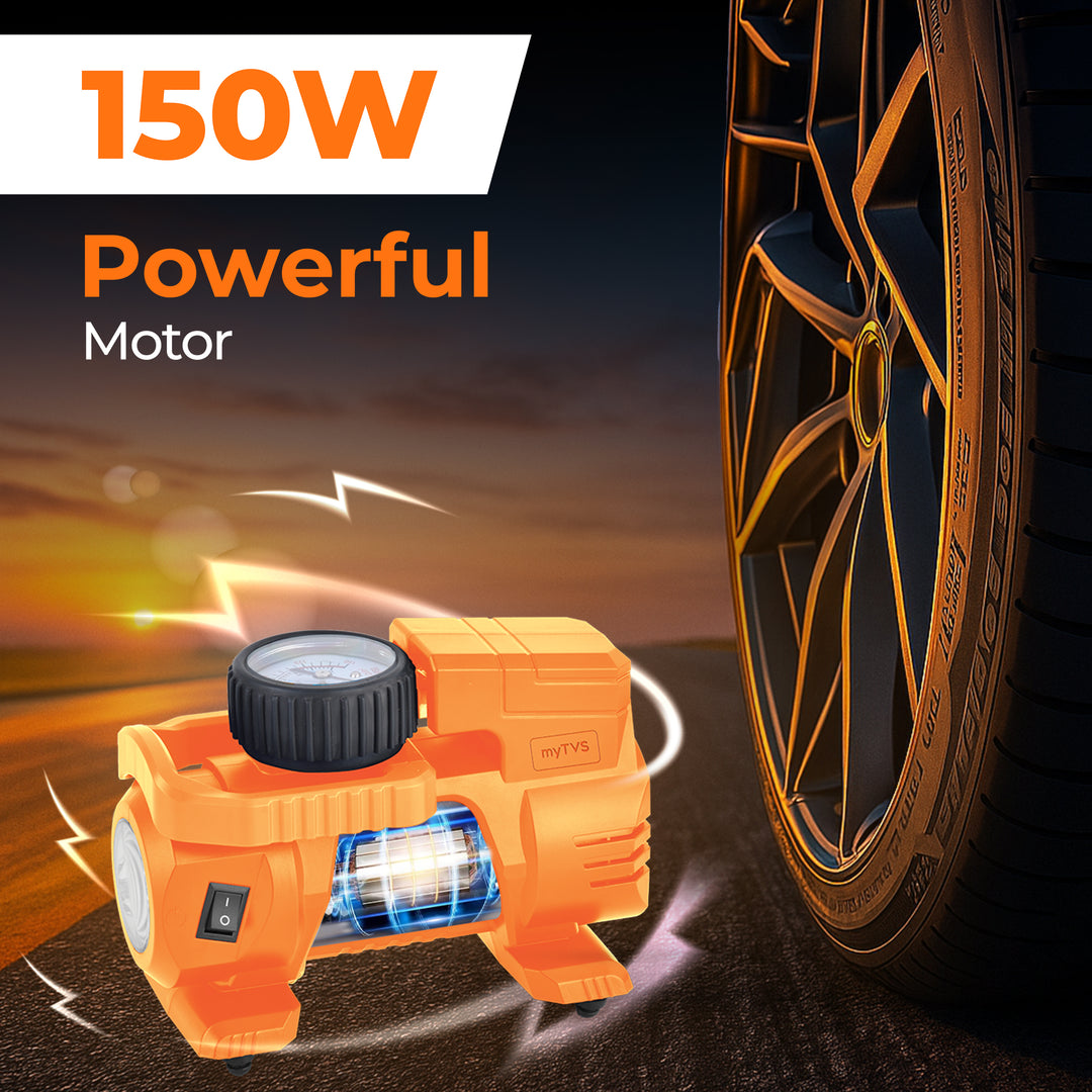 TI-9 Heavy Duty 150 PSI Car Tyre Inflator