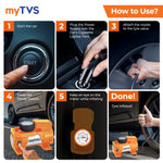 Load image into Gallery viewer, myTVS TI-9 Air Thunder | Analog Heavy Duty Tyre Infltor for Car 150 Psi