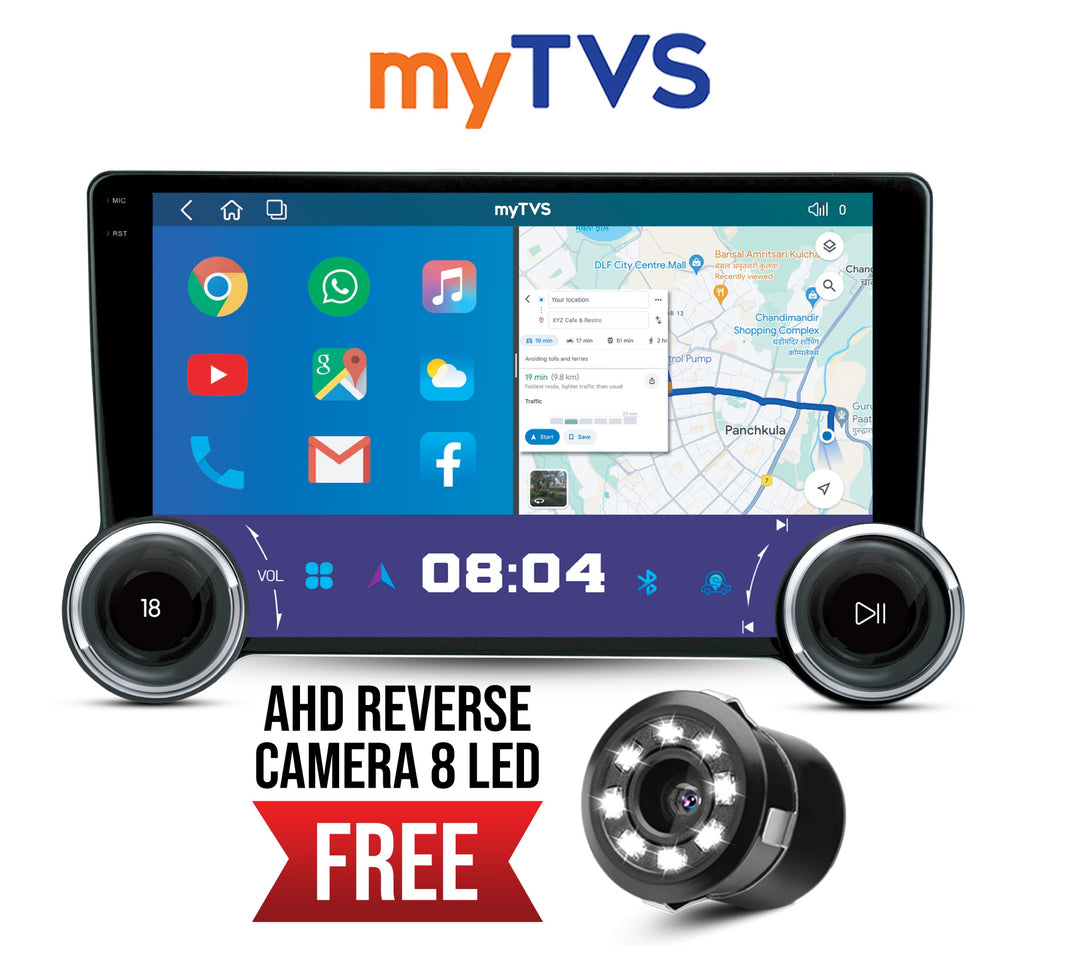 AP-92-2GB/64GB PEARL DIAL WITH AHD LED CAMERA - Dual Knob Android Player T5L Processor - Android Auto & Carplay