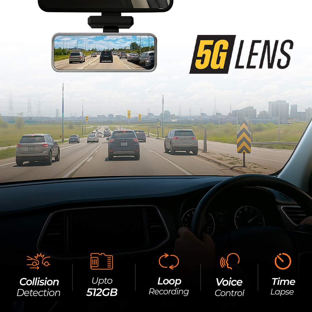 DVR-04 Dashcam Pro Plus 4K Front Rear DVR with Wi-Fi