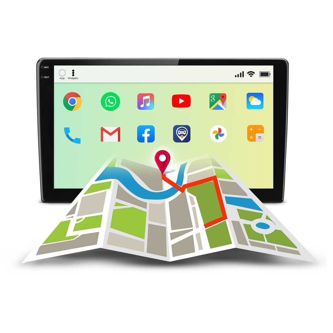 myTVS T5L AP-92-4GB/64GB 9 SMART TRACK Player with 4G Dongle & Front & Rear DVR