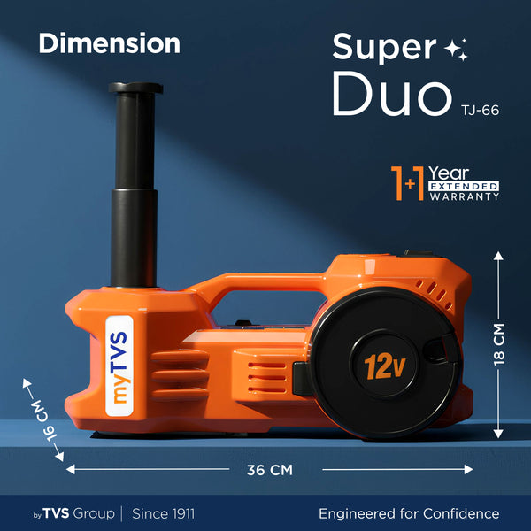 2-in-1 Electric Jack & Tyre Inflator | TJ‑66