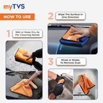 Load image into Gallery viewer, myTVS Car Care Combo Wash & Wax Car Shampoo 500ml with 800 GSM Microfiber Cleaning Cloth 40x40cm | CC-CWS1_MC-1