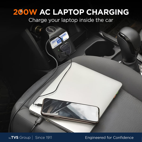 myTVS Car Laptop Charger Type-C (TLC-28B)