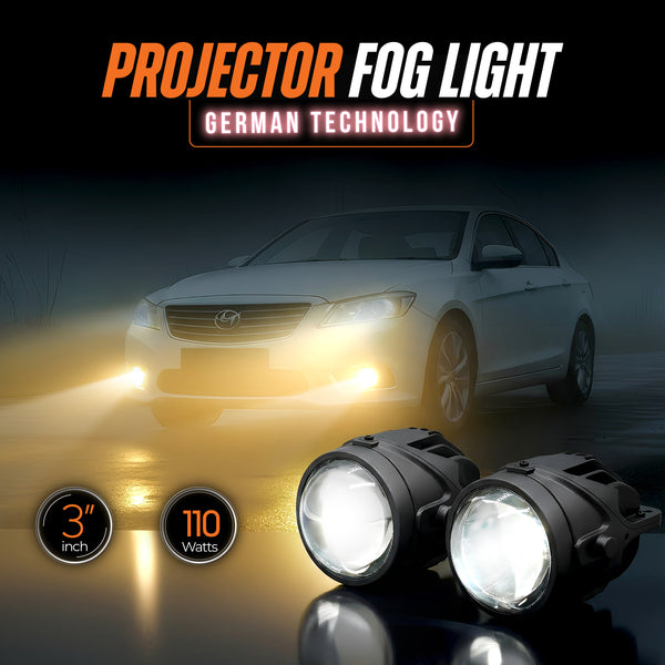 3-Inch Tri-Color Projector Fog Light | MPLFL‑02