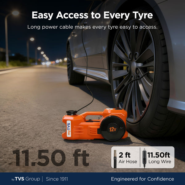 2-in-1 Electric Jack & Tyre Inflator | TJ‑66