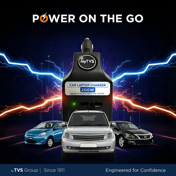 myTVS Car Laptop Charger Type-C (TLC-28B)