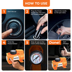 Load image into Gallery viewer, myTVS TI-9 Air Thunder | Analog Heavy Duty Tyre Inflator for Car 150 Psi