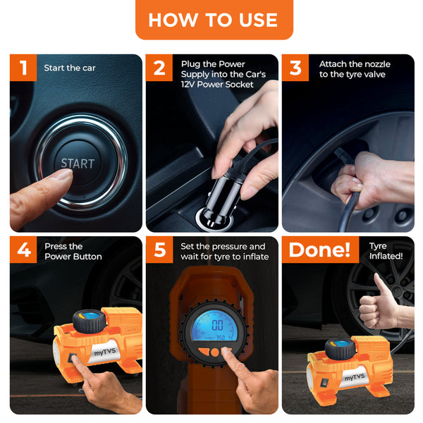 air-Thunder Digi Heavy-Duty Tyre Inflator | TI‑88