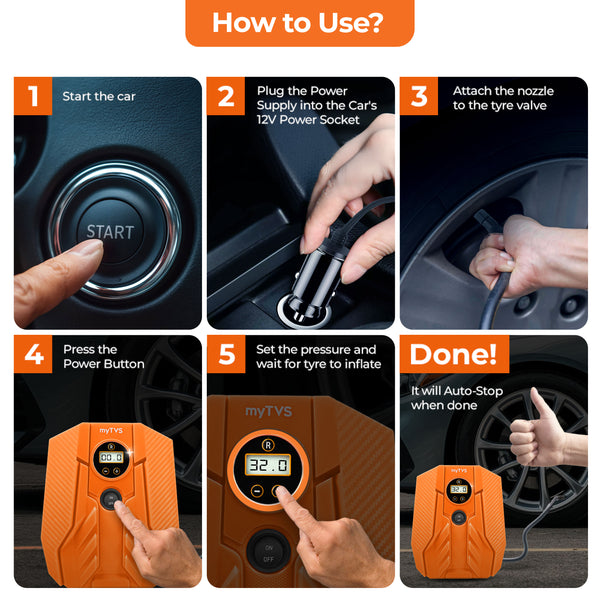 air-Champ Digi Auto-Stop Tyre Inflator | TI‑16