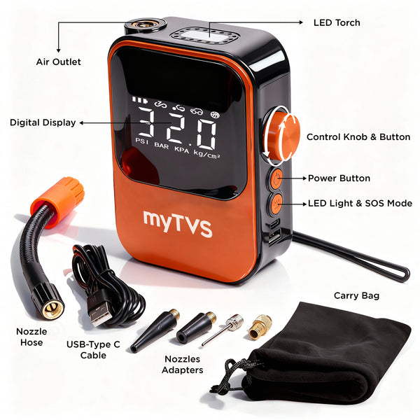 air-Go Wireless Tyre Inflator + Power Bank | WT‑1