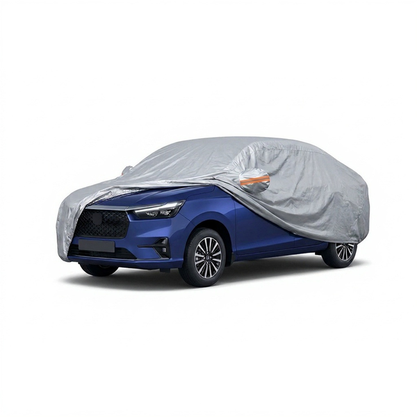 myTVS Waterproof Car Body Cover for Honda Amaze — fitted on car