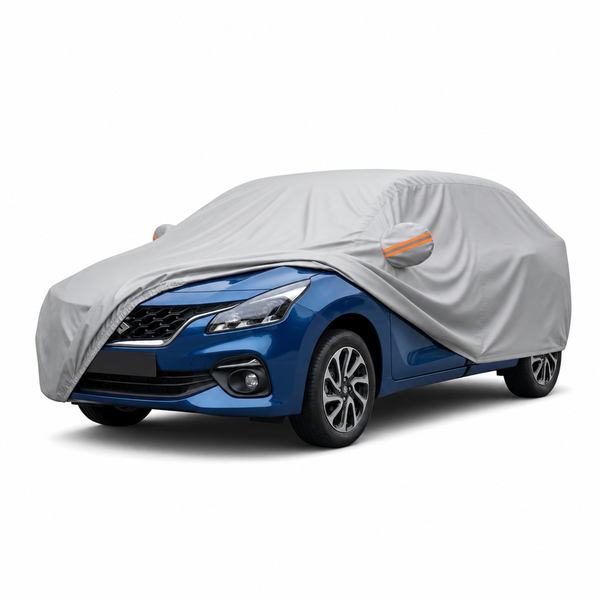 myTVS Waterproof Car Body Cover for Maruti Baleno — fitted on car