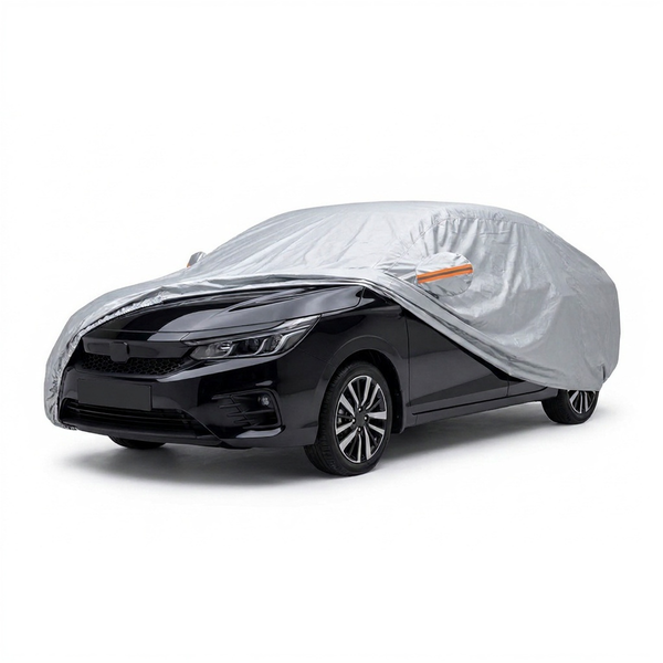 myTVS Waterproof Car Body Cover for Honda City — fitted on car