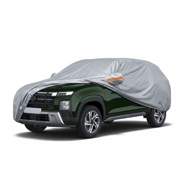 myTVS Waterproof Car Body Cover for Hyundai Creta — fitted on car