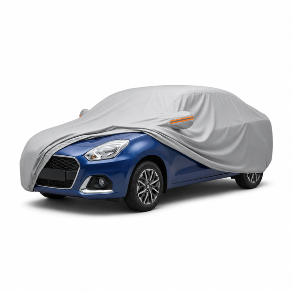 myTVS Waterproof Car Body Cover for Maruti Dzire — fitted on car