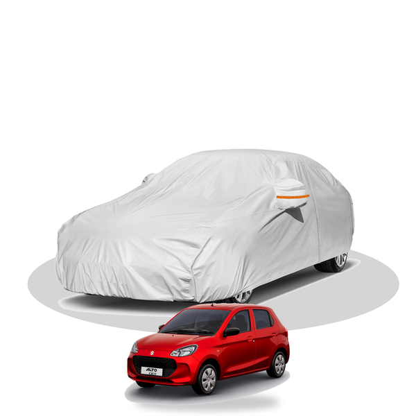 100% Waterproof Car Body Cover for Maruti Alto K10 - shown fitting the Maruti Alto K10