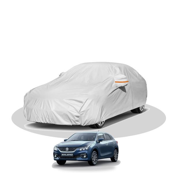 100% Waterproof Car Body Cover for Maruti Baleno - shown fitting the Maruti Baleno