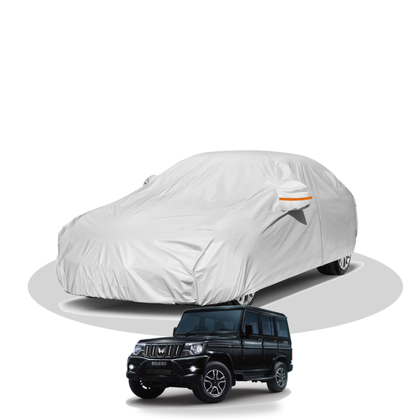 100% Waterproof Car Body Cover for Mahindra Bolero - shown fitting the Mahindra Bolero