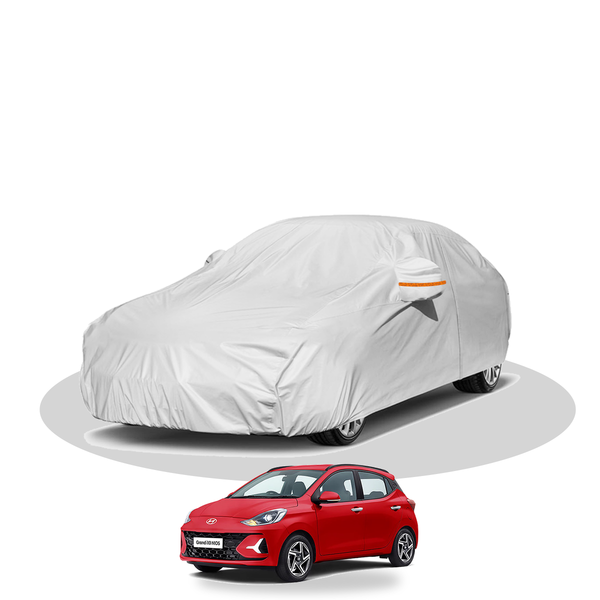100% Waterproof Car Body Cover for Hyundai Grand i10 Nios - shown fitting the Hyundai Grand i10 Nios