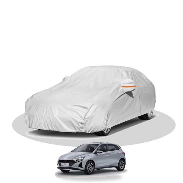 100% Waterproof Car Body Cover for Hyundai i20 - shown fitting the Hyundai i20
