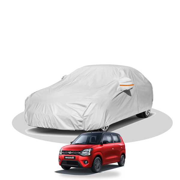 100% Waterproof Car Body Cover for Maruti WagonR - shown fitting the Maruti WagonR