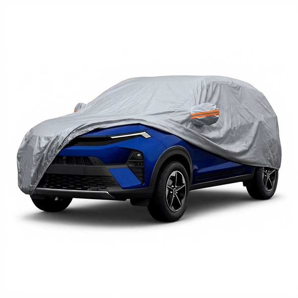 myTVS Waterproof Car Body Cover for Tata Nexon — fitted on car