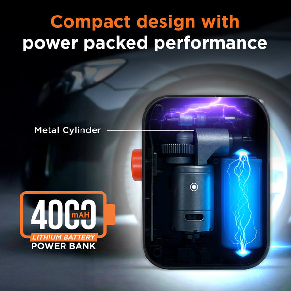 air-Go Wireless Tyre Inflator + Power Bank | WT‑1
