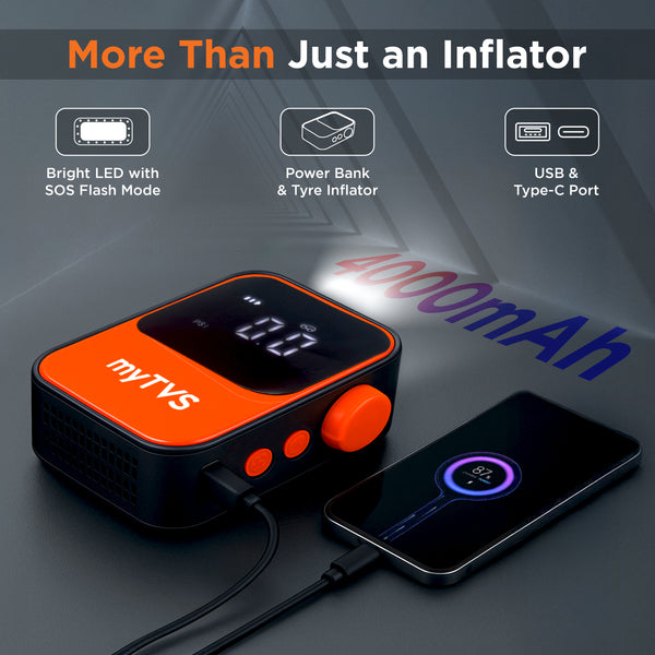 air-Go Wireless Tyre Inflator + Power Bank | WT‑1