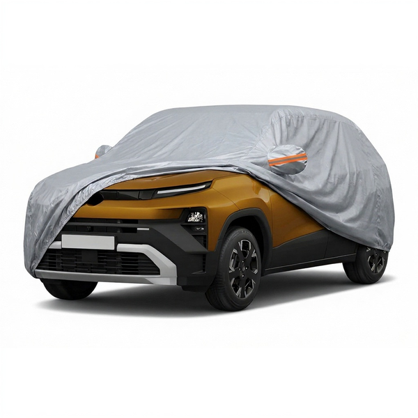 myTVS Waterproof Car Body Cover for Tata Punch — fitted on car