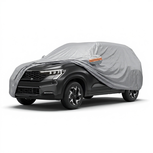 myTVS Waterproof Car Body Cover for Kia Sonet — fitted on car