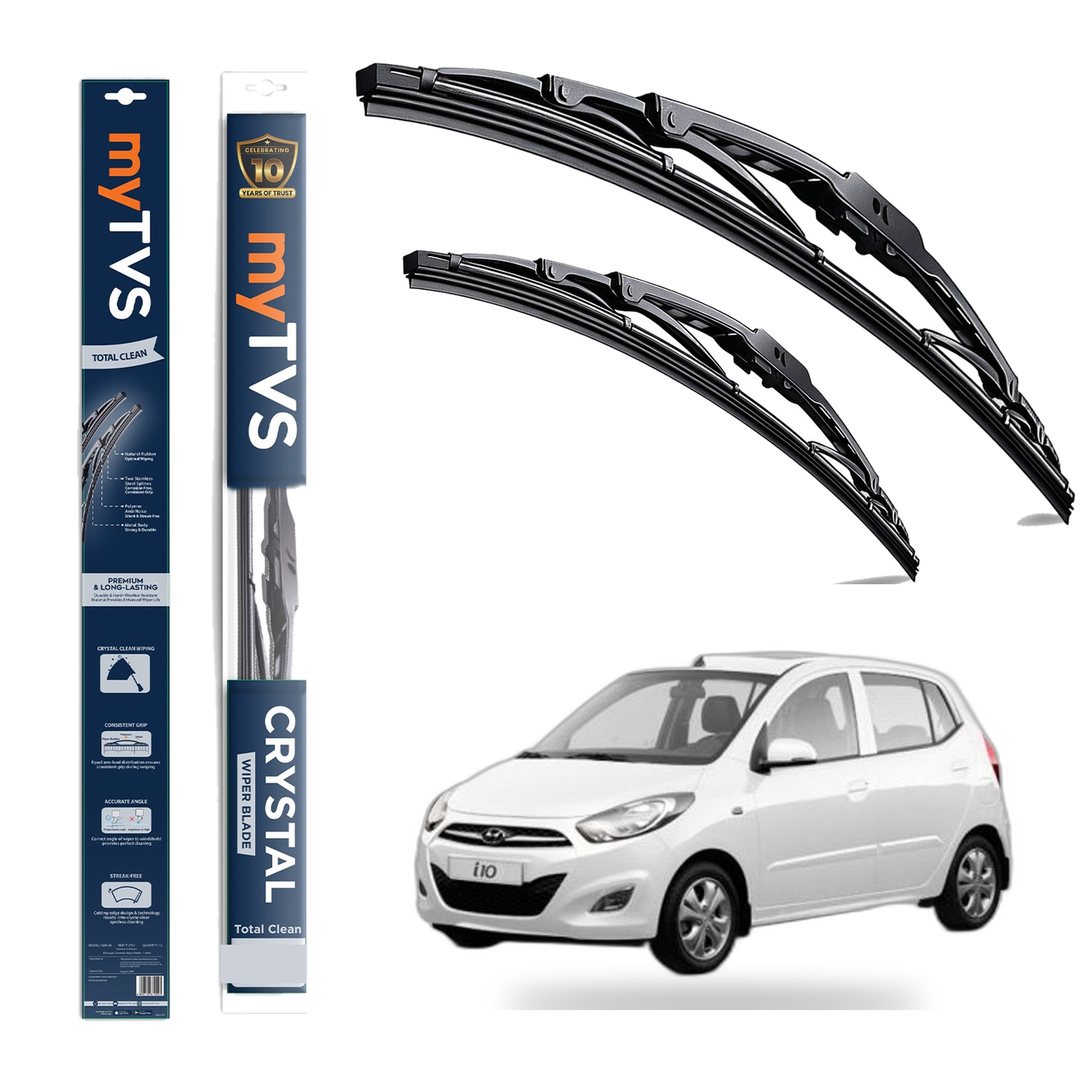 Frameless Wiper Blades for Hyundai i10 (22 x 16) — image 2