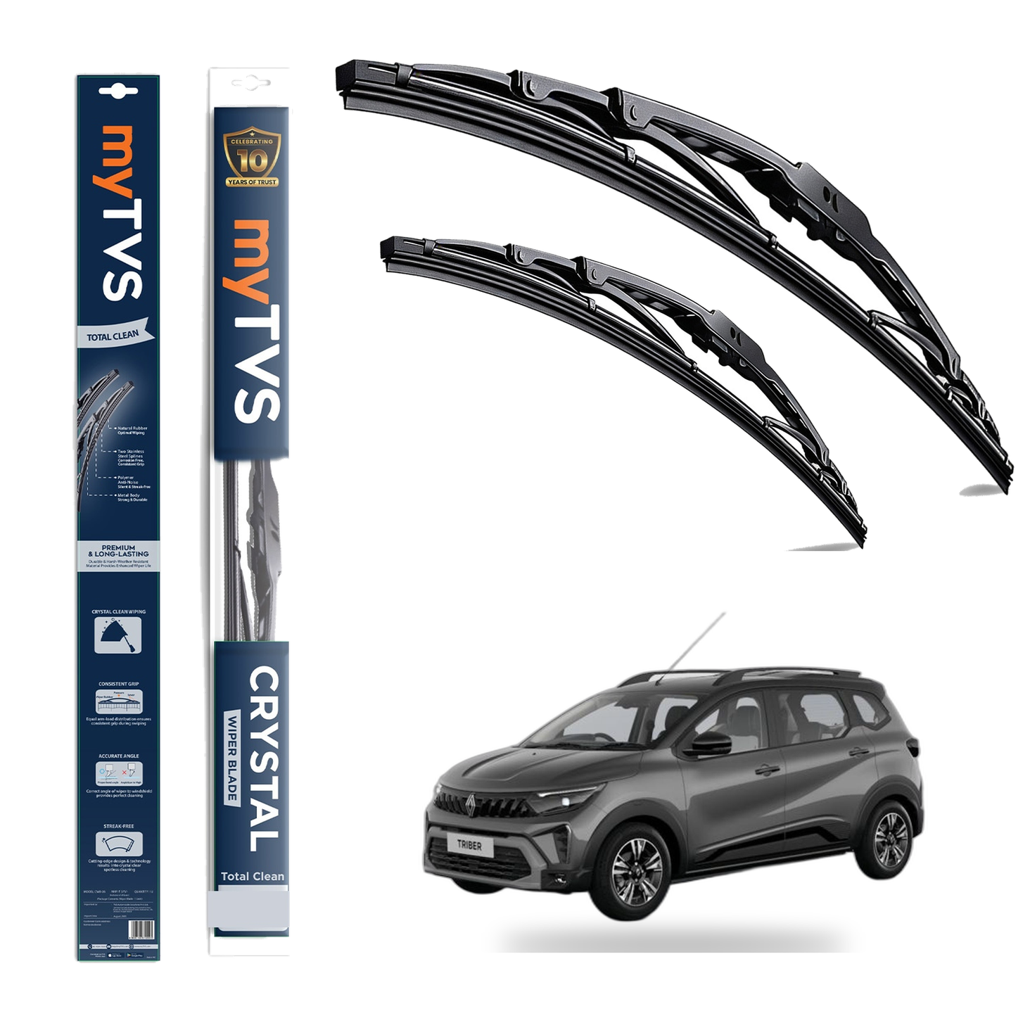 Frameless Wiper Blades for Renault Triber (20 x 16) — image 2