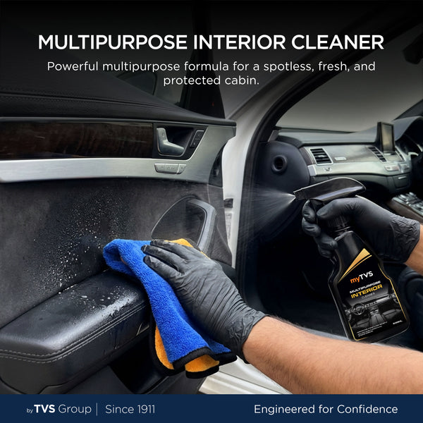 myTVS Multipurpose Interior Cleaner liquid spray bottle for car cabin cleaning