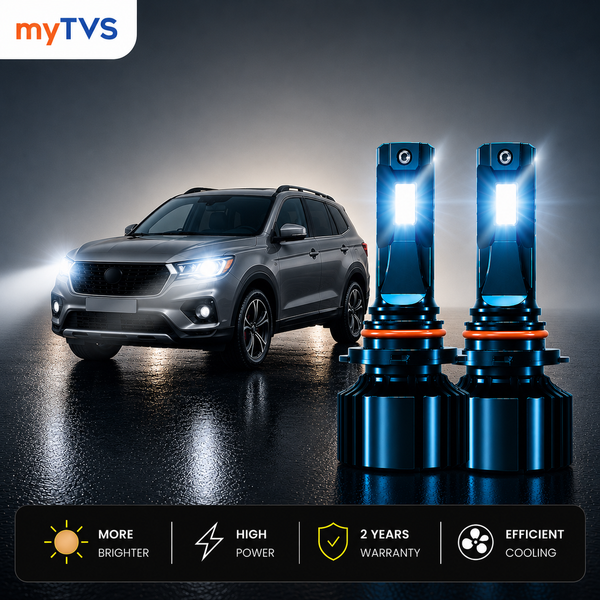 Car LED headlight bulbs H4 H7 H11 — myTVS 200W 6000K, fits all models