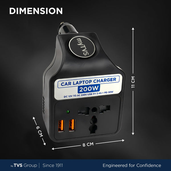 myTVS Car Laptop Charger USB-A (TLC-28A)