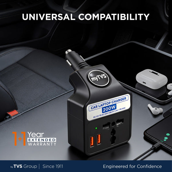 myTVS Car Laptop Charger USB-A (TLC-28A)